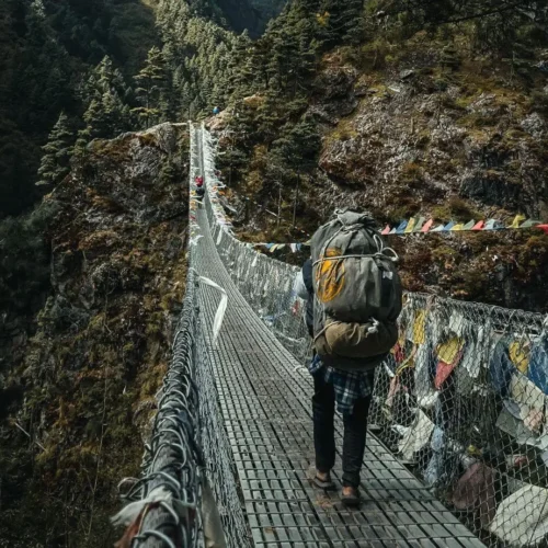 Tenzing Hillary swinging bridge