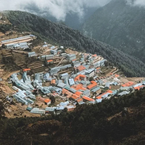 Top views of Namche Baaar
