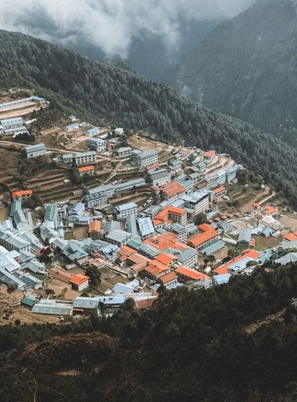 Top views of Namche Baaar