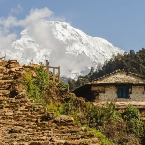 Annapurna base camp trek in spring