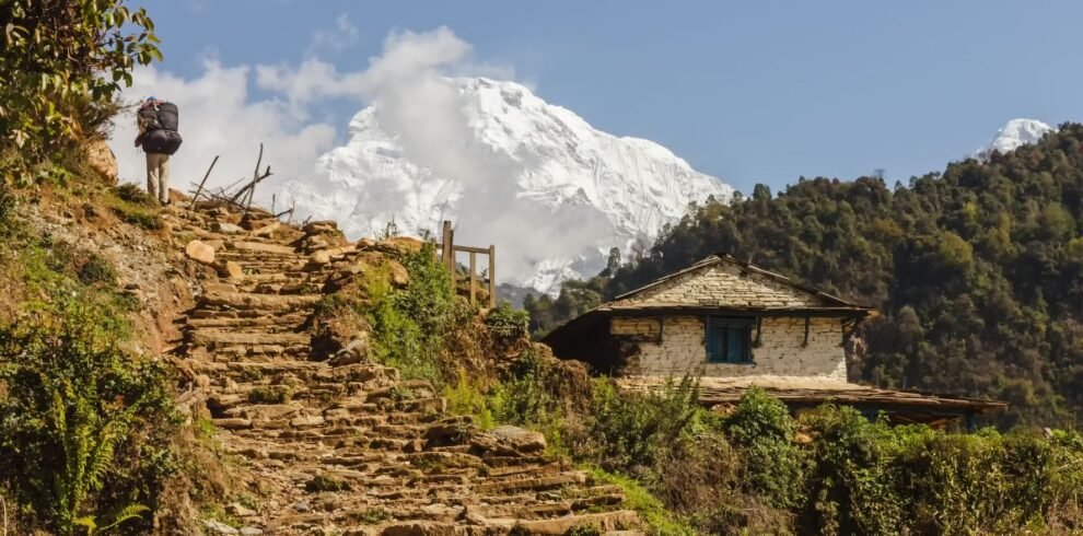 Annapurna base camp trek in spring